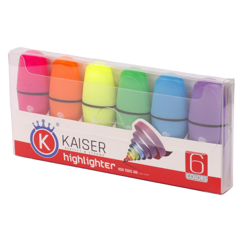 ماژیک هایلایت کایزر Kaiser SK820 بسته ۶ عددی
