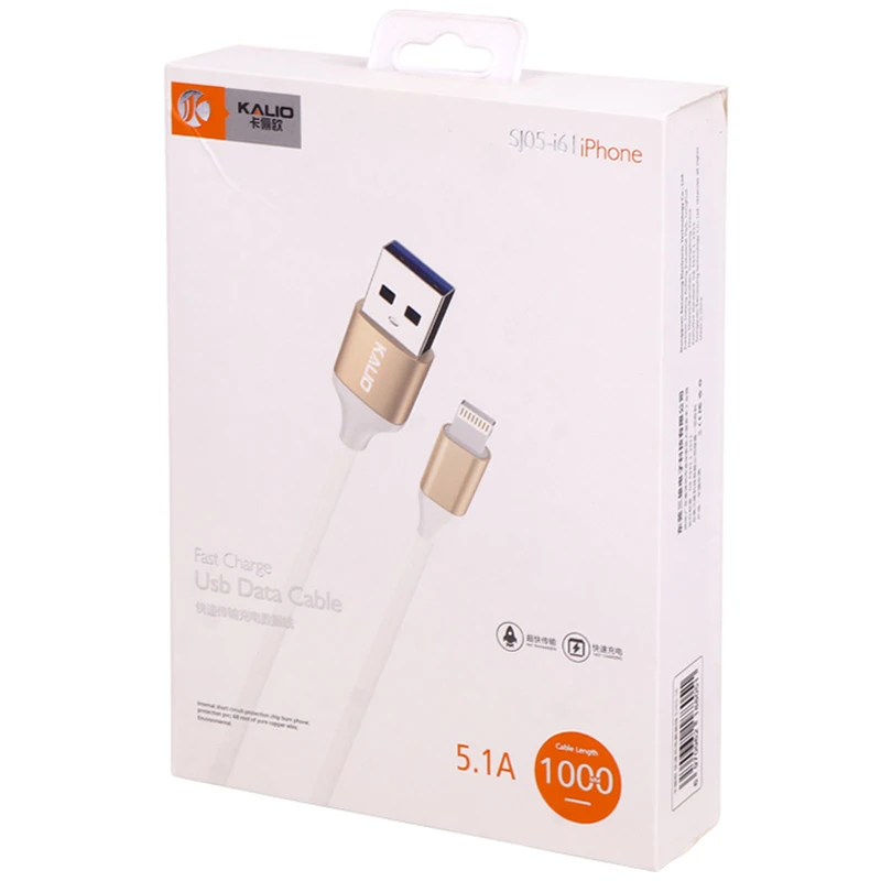 کابل لایتنینگ فست شارژ 5.1 آمپر کالیو SJ05-i6 طول 1 متر
