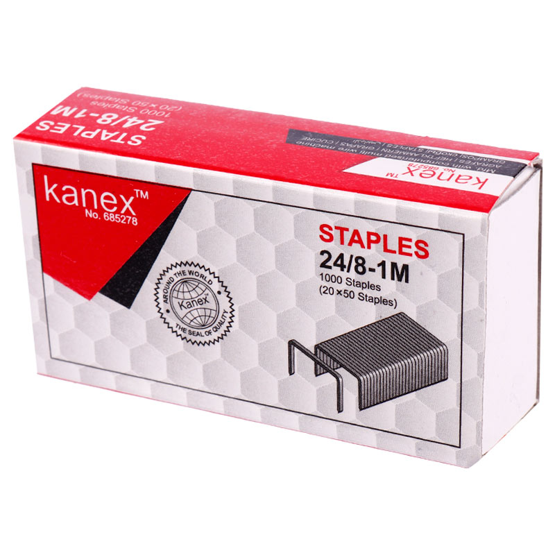 سوزن منگنه کانکس Kanex 685278 سایز 24/8 بسته 1000 عددی