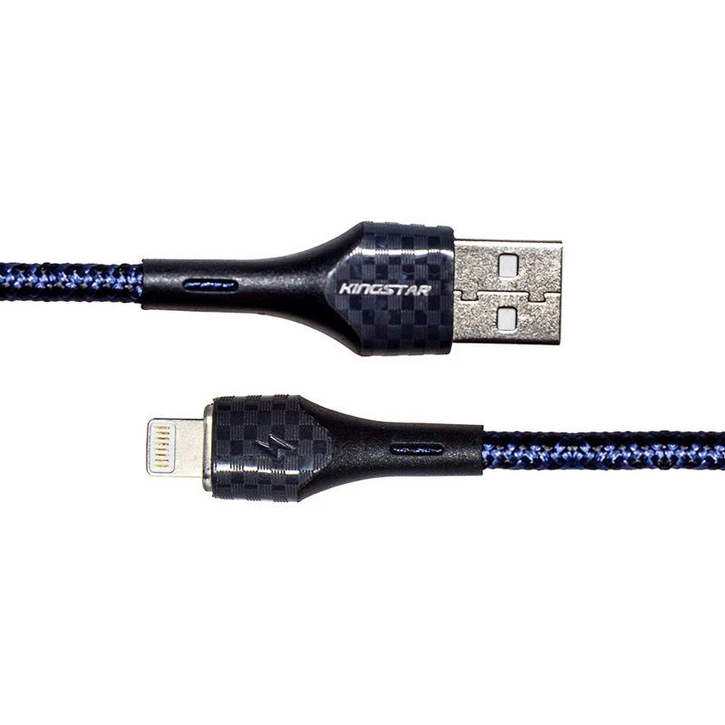 کابل لایتنینگ فست شارژ 2.4 آمپر کینگ استار K02i طول 1 متر