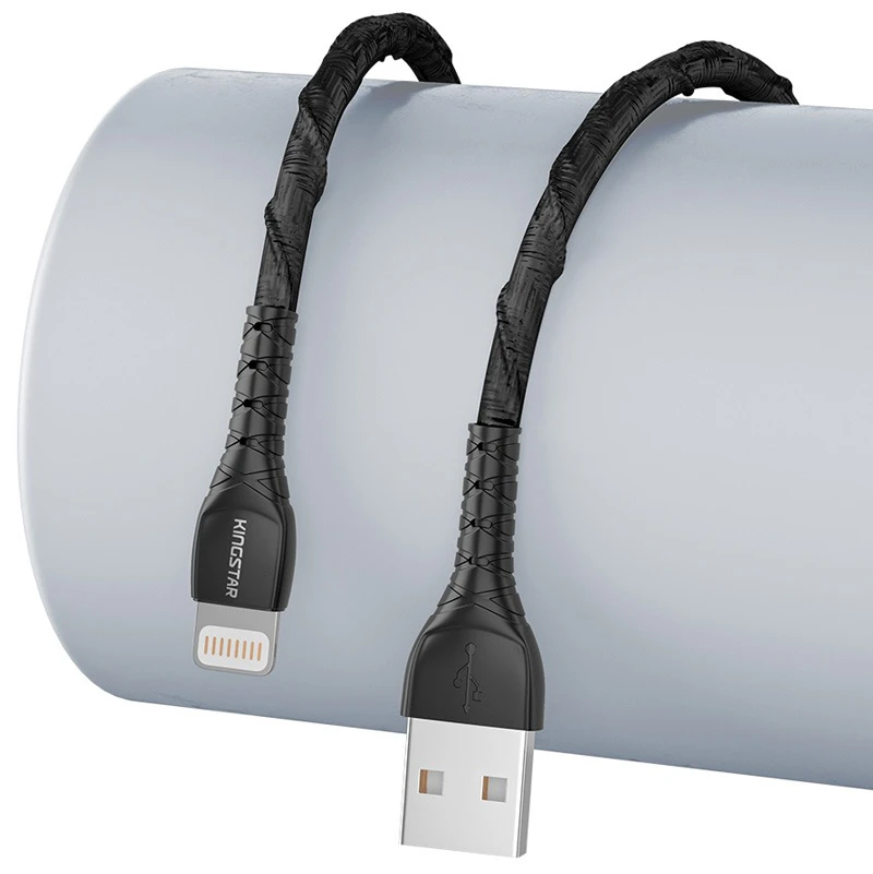 کابل لایتننیگ فست شارژ 2.1 آمپر کینگ استار K118i طول 1.1 متر