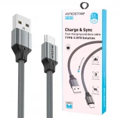کابل تایپ سی فست شارژ 2.4 آمپر کینگ استار K18C طول 1 متر