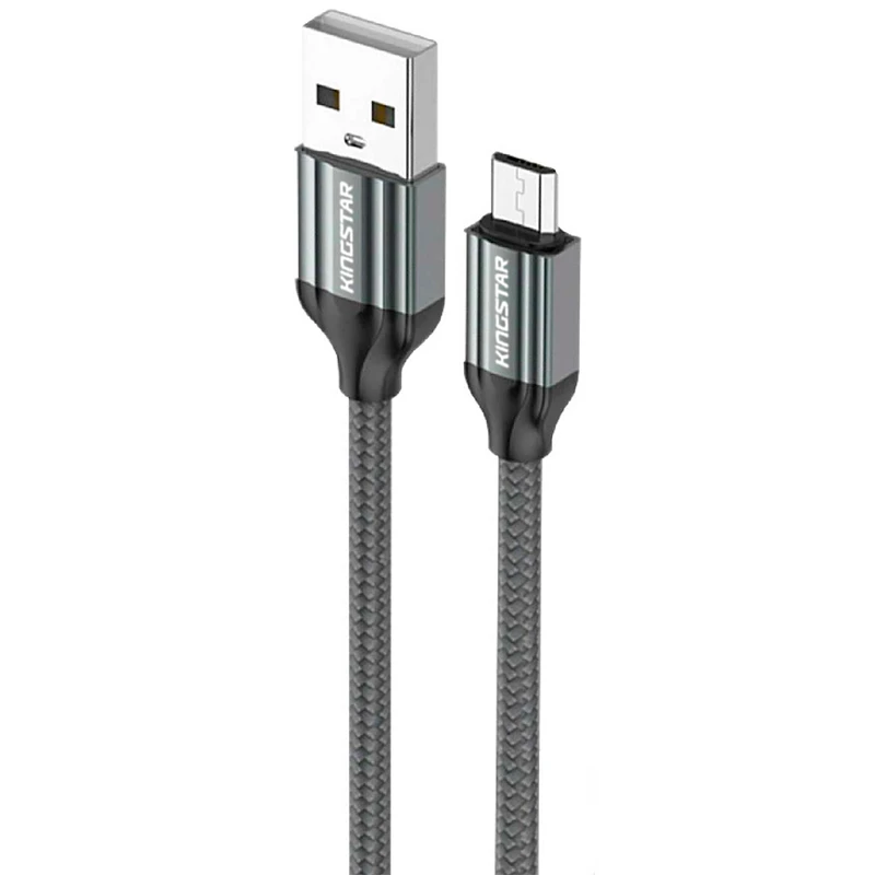 کابل میکرو یو اس بی فست شارژ 2.4 آمپر کینگ استار K21A طول 1 متر