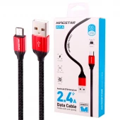 کابل میکرو یو اس بی فست شارژ 2.4 آمپر کینگ استار K21A طول 1 متر