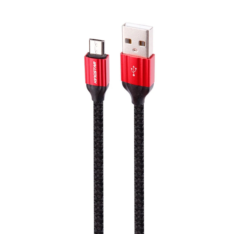 کابل میکرو یو اس بی فست شارژ 2.4 آمپر کینگ استار K21A طول 1 متر