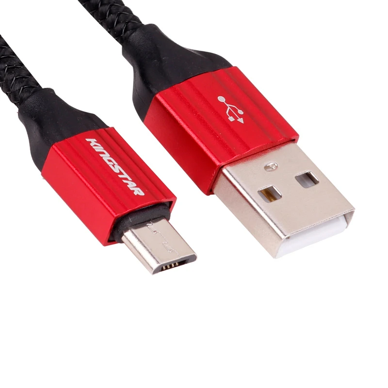 کابل میکرو یو اس بی فست شارژ 2.4 آمپر کینگ استار K21A طول 1 متر