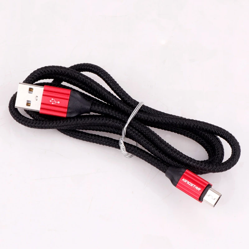 کابل میکرو یو اس بی فست شارژ 2.4 آمپر کینگ استار K21A طول 1 متر