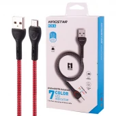 کابل میکرو یو اس بی فست شارژ 2.4 آمپر کینگ استار K24A طول 1 متر