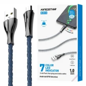 کابل میکرو یو اس بی فست شارژ 2.4 آمپر کینگ استار K28A طول 1 متر