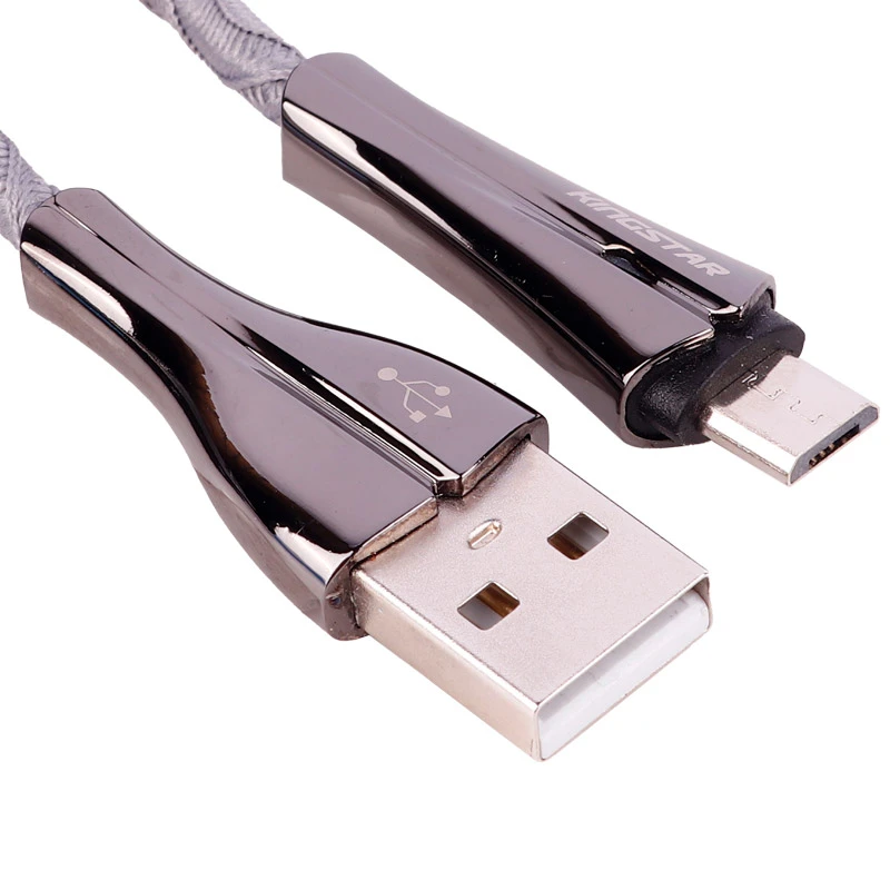 کابل میکرو یو اس بی فست شارژ 2.4 آمپر کینگ استار K28A طول 1 متر