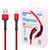 کابل تایپ سی فست شارژ 2.4 آمپر کینگ استار K30C طول 1 متر