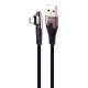 کابل میکرو یو اس بی فست شارژ 2.4 آمپر کینگ استار K46A یکسر L طول 1 متر