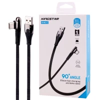 کابل تایپ سی فست شارژ KingStar K46C 2.4A 1m یکسر L