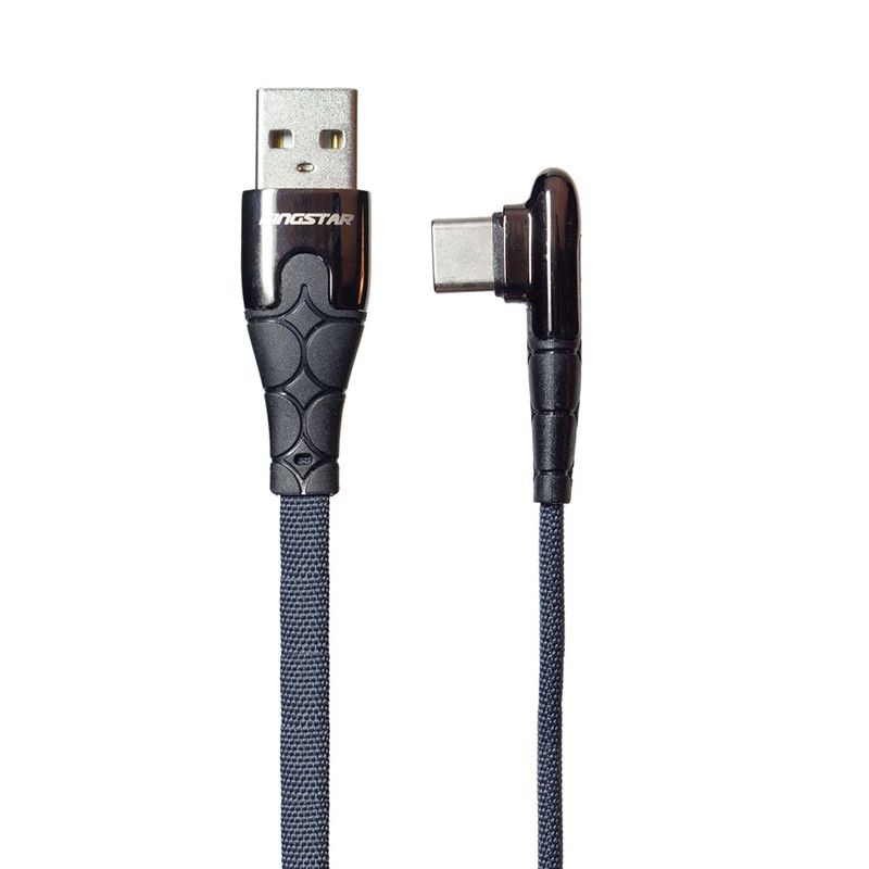 کابل تایپ سی فست شارژ KingStar K46C 2.4A 1m یکسر L