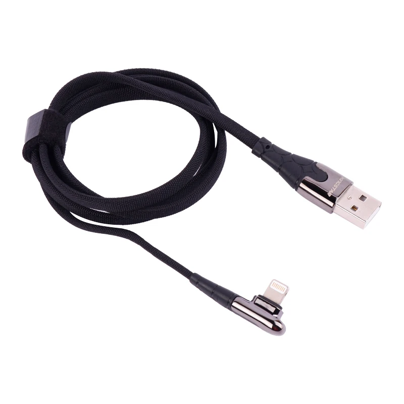 کابل لایتنینگ فست شارژ 2.4 آمپر کینگ استار K46i یکسر L طول 1 متر