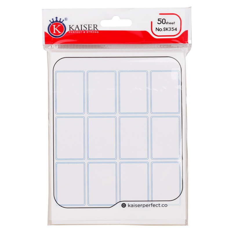 برچسب دور آبی 27*40 میلی متر Kaiser SK354 بسته 600 عددی