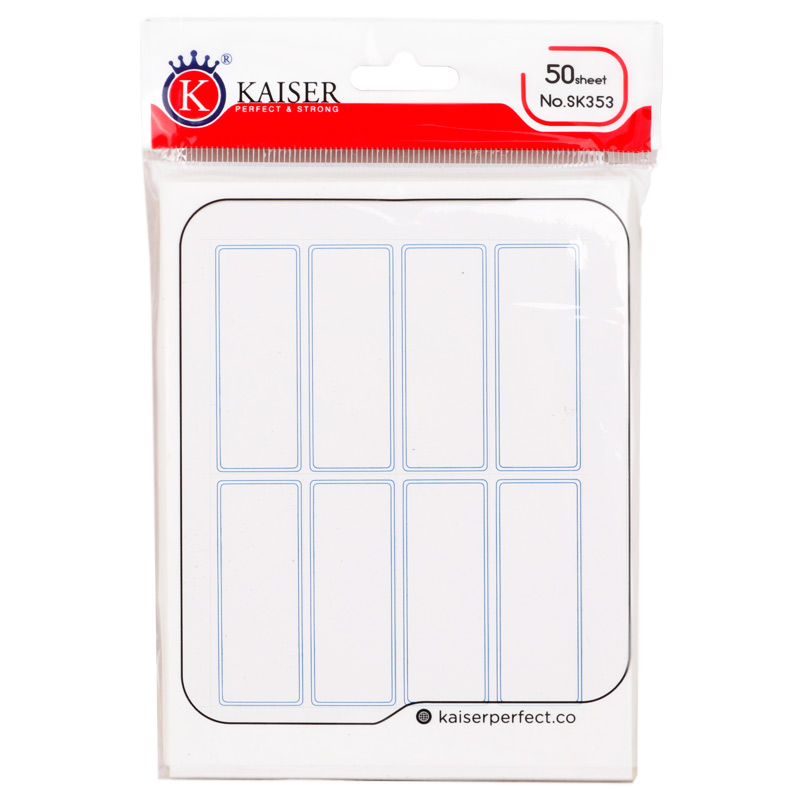برچسب دور آبی 19*51 میلی متر Kaiser SK353 بسته 400 عددی