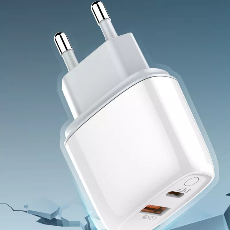 شارژر دیواری فست شارژ Ldnio A2424C QC3.0 PD 3.6A 20W + کابل تبدیل تایپ سی