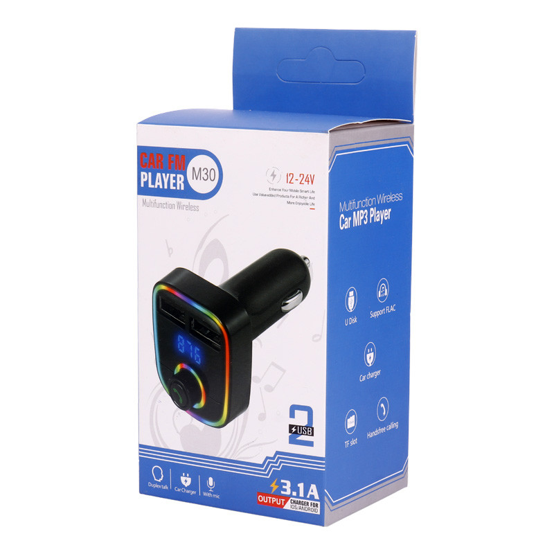 شارژر فندکی + FM Player بلوتوثی M30