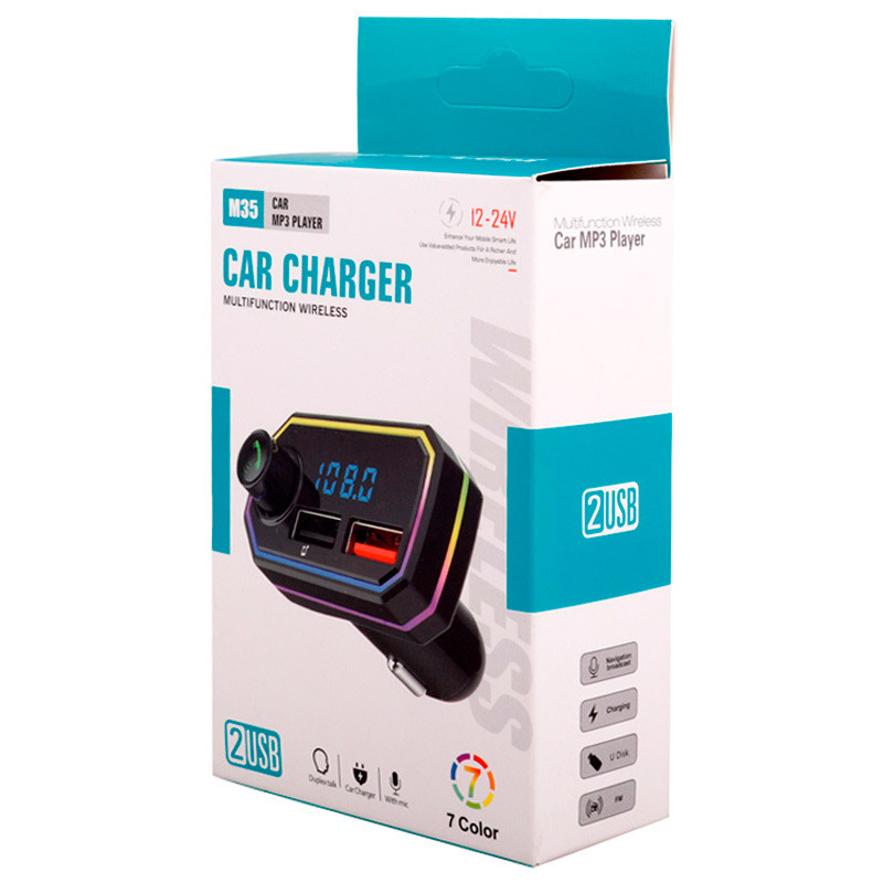 شارژر فندکی + FM Player بلوتوثی M35