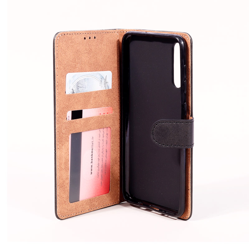 کیف مگنتی Classic جاکارتی دار Samsung Galaxy A30s / A50s مشکی