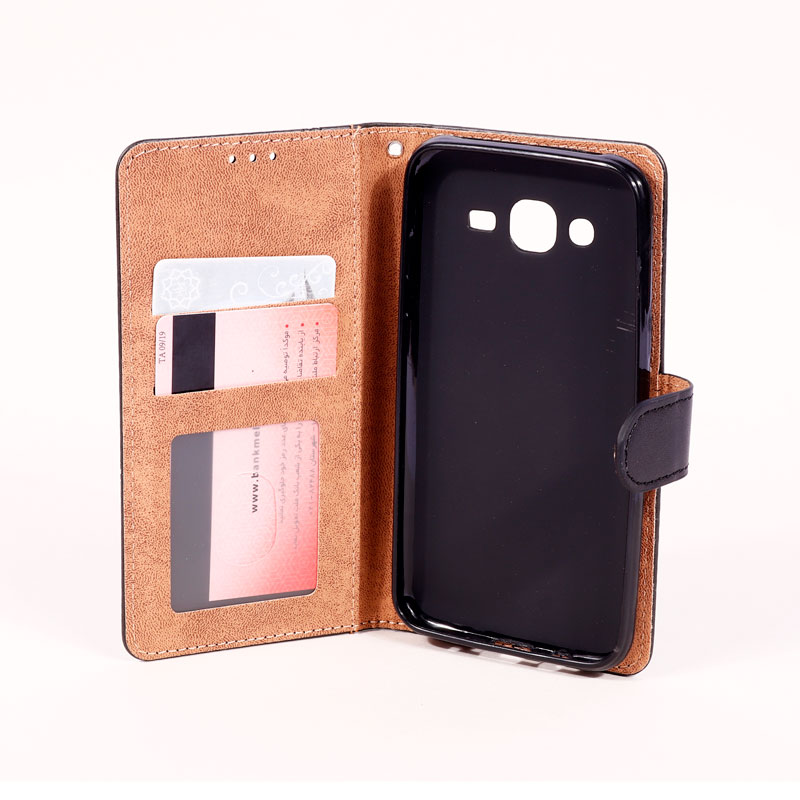 کیف مگنتی Classic جاکارتی دار Samsung Galaxy J5 2015 مشکی