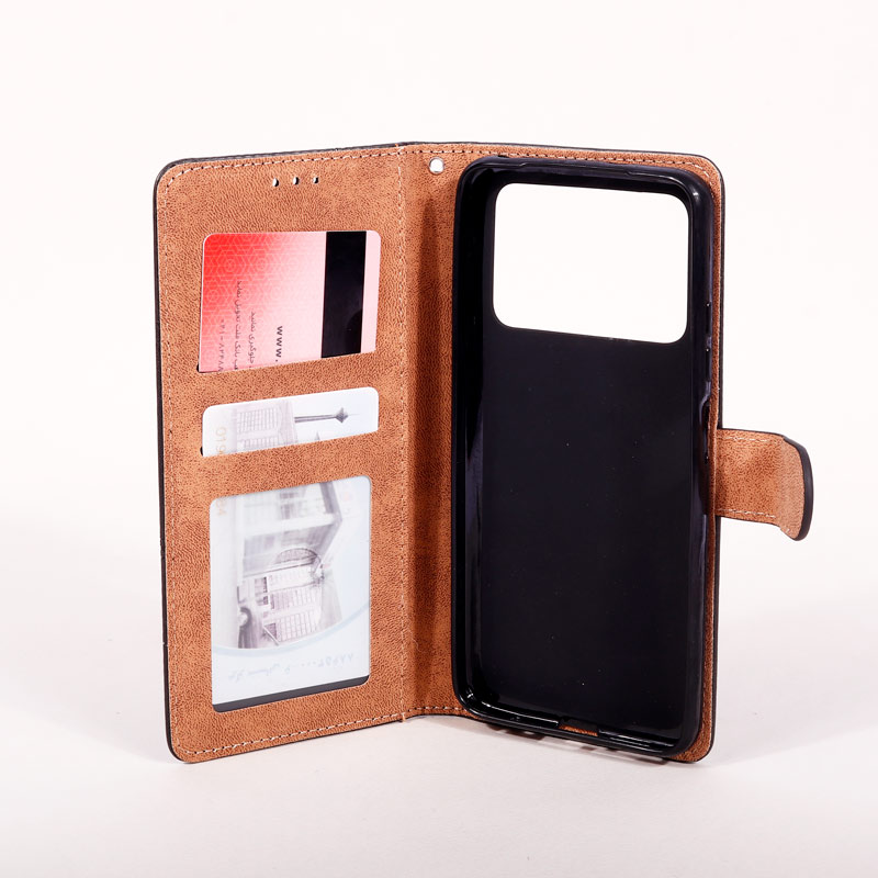 کیف مگنتی Classic جاکارتی دار Xiaomi Poco M4 Pro مشکی
