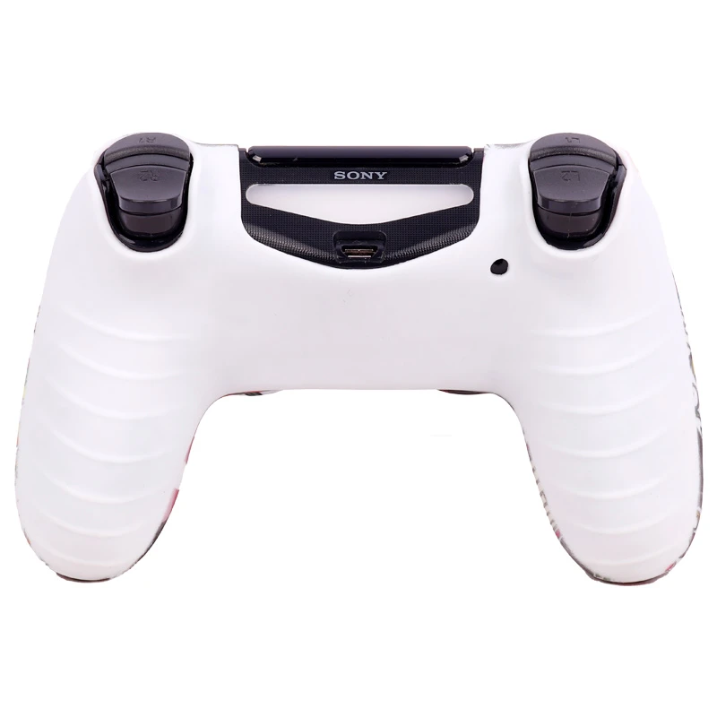 روکش دسته بازی PS4 طرح گل زمینه مشکی