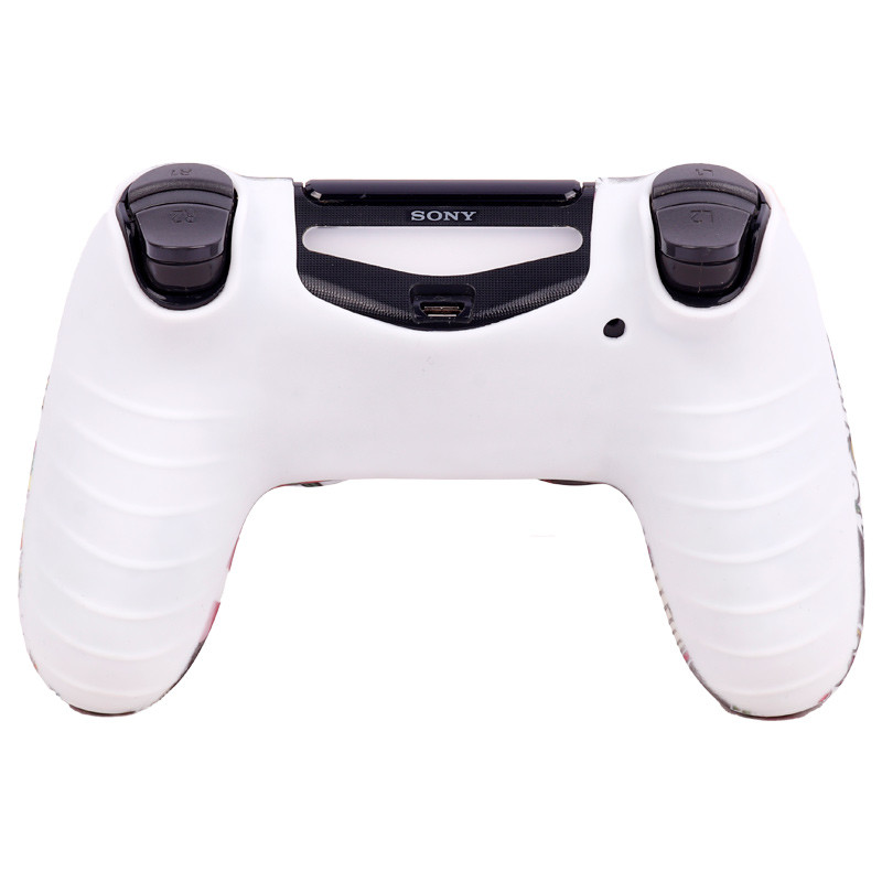 روکش دسته بازی PS4 طرح گل زمینه مشکی