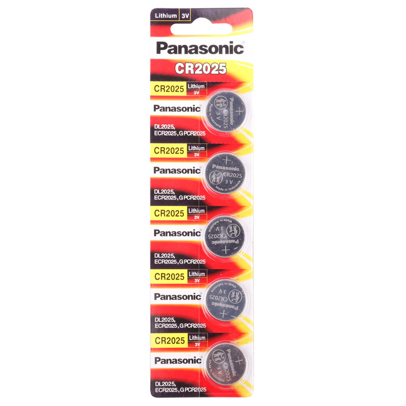 باتری سکه ای Panasonic CR2025 بسته 5 عددی