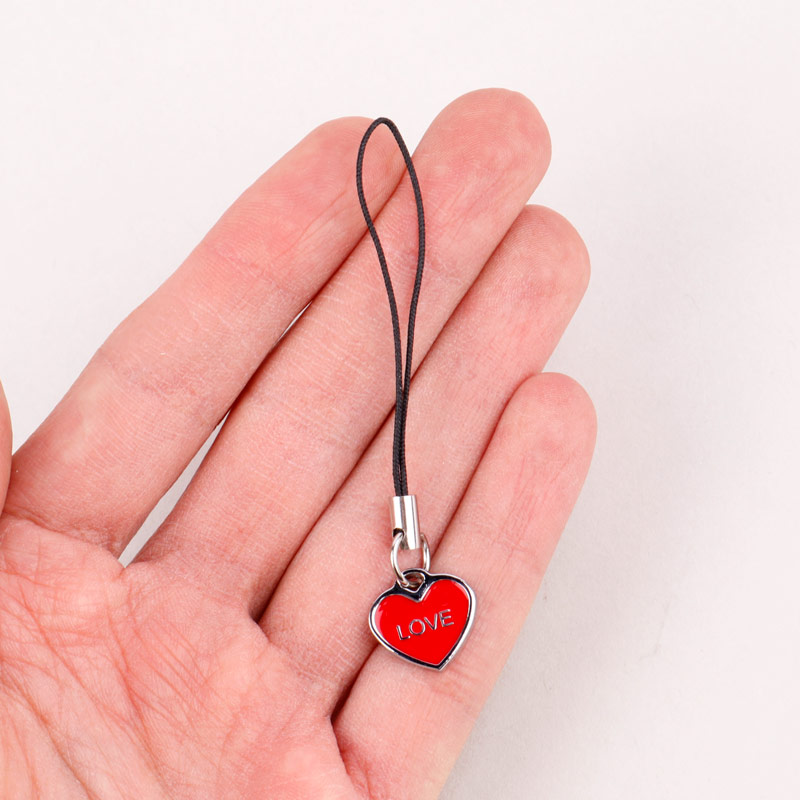 آویز فلش و موبایل طرح قلب Love قرمز