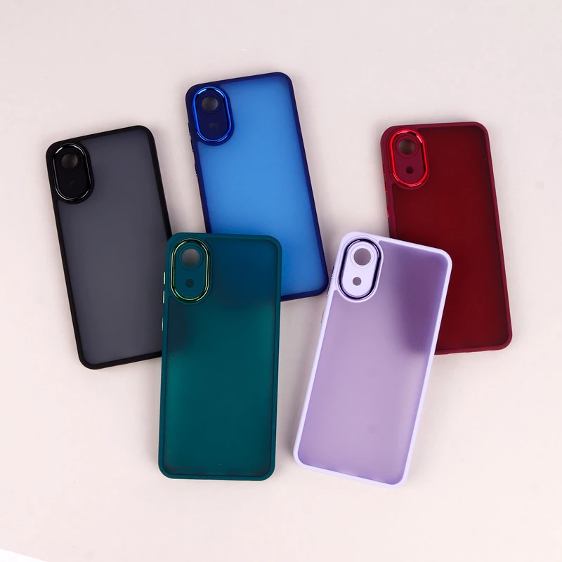 قاب PC سامسونگ Galaxy A03 Core متال ایرون پشت مات محافظ لنزدار