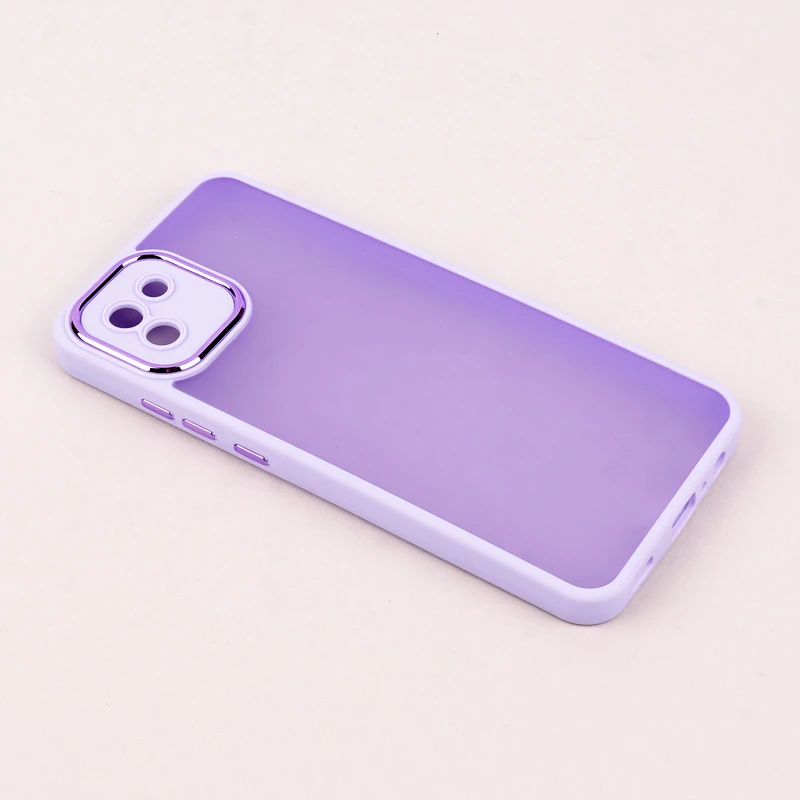 قاب PC سامسونگ Galaxy A03 متال ایرون پشت مات محافظ لنزدار