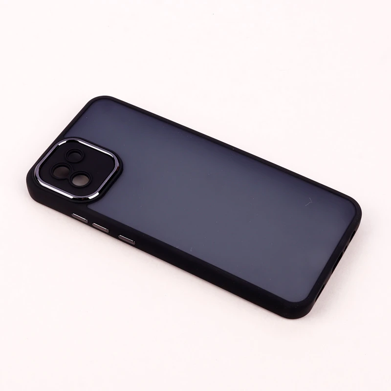 قاب PC سامسونگ Galaxy A03 متال ایرون پشت مات محافظ لنزدار