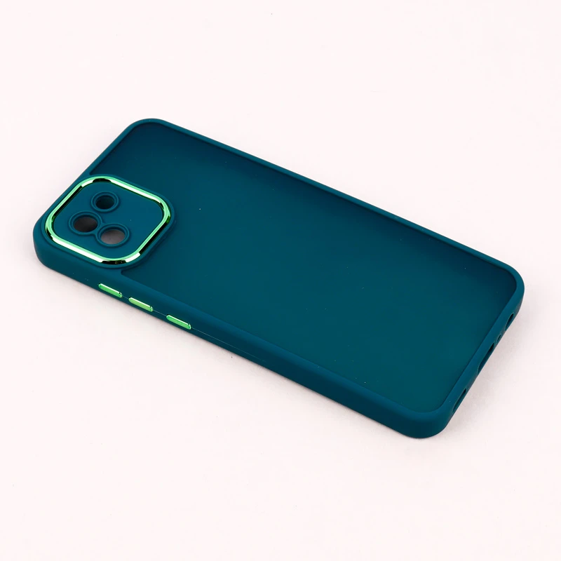 قاب PC سامسونگ Galaxy A03 متال ایرون پشت مات محافظ لنزدار