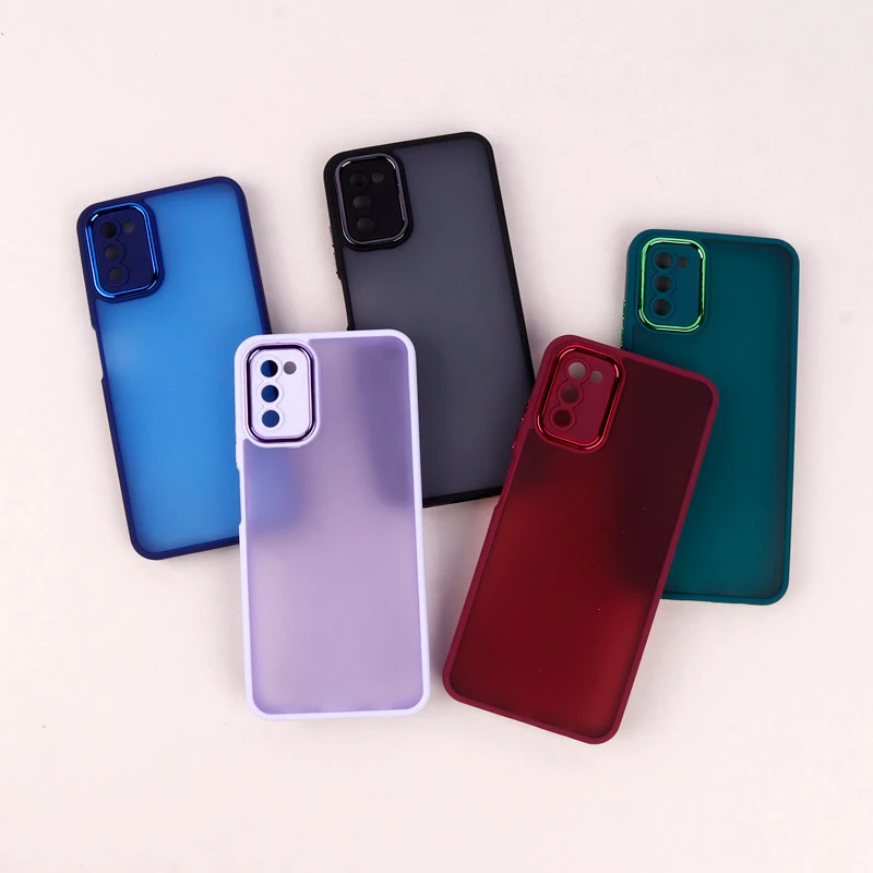 قاب PC سامسونگ Galaxy A03s / A02s متال ایرون پشت مات محافظ لنزدار