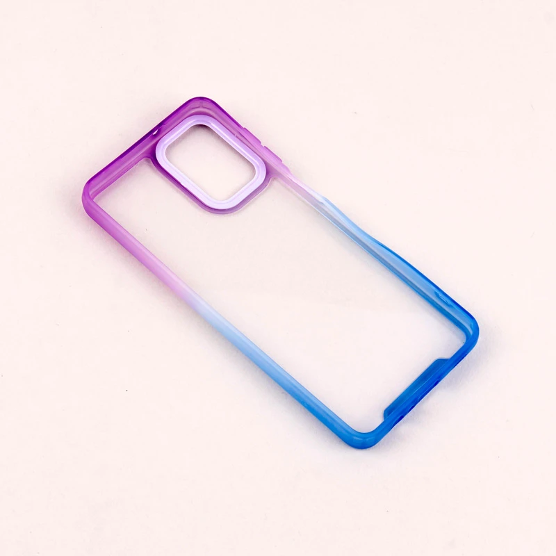 قاب PC شفاف دو رنگ + بند آویز Samsung Galaxy A12