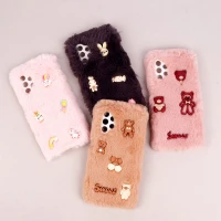 قاب فانتزی عروسکی پشمالو محافظ لنزدار Samsung Galaxy A13 4G