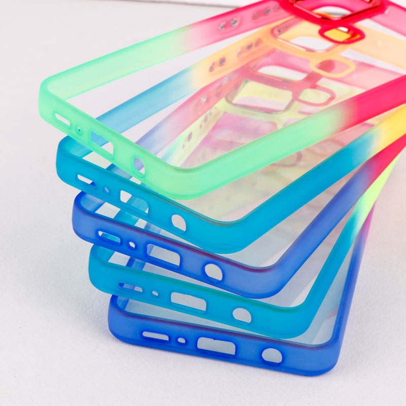 قاب PC شفاف متال ایرون دو رنگ Samsung Galaxy A21s