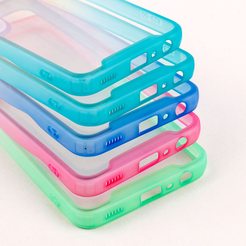 قاب PC شفاف دو رنگ + بند آویز Samsung Galaxy A23