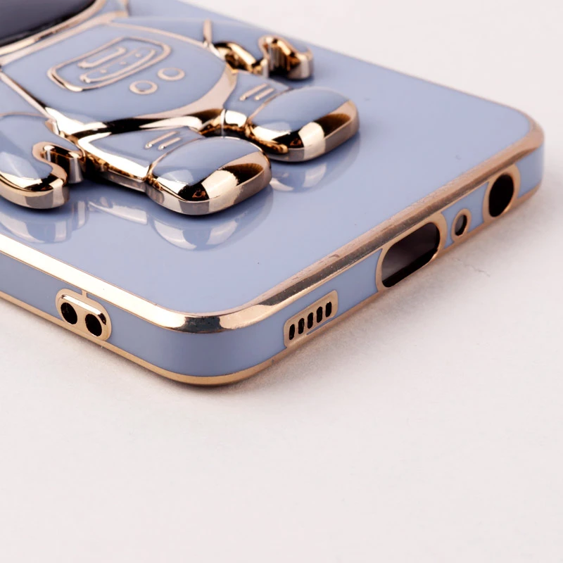 قاب براق My Case استند آدمکی محافظ لنزدار Samsung Galaxy A32 4G