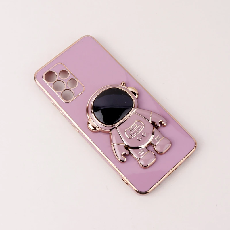 قاب براق My Case استند آدمکی محافظ لنزدار Samsung Galaxy A32 4G