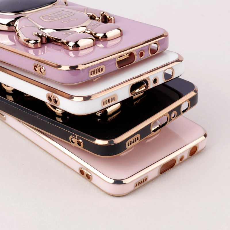 قاب براق My Case استند آدمکی محافظ لنزدار Samsung Galaxy A32 4G