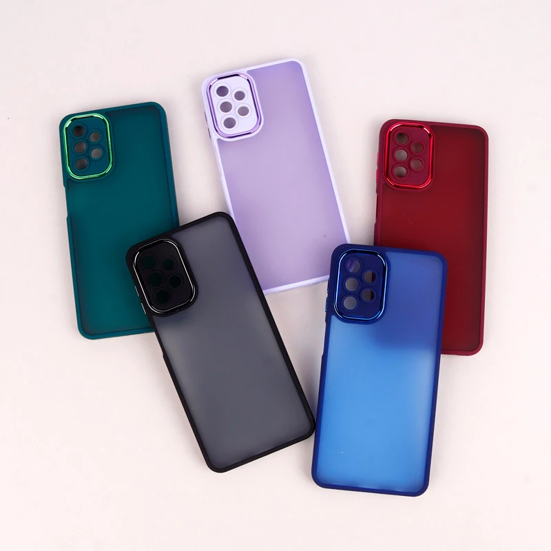 قاب PC سامسونگ Galaxy A32 5G متال ایرون پشت مات محافظ لنزدار