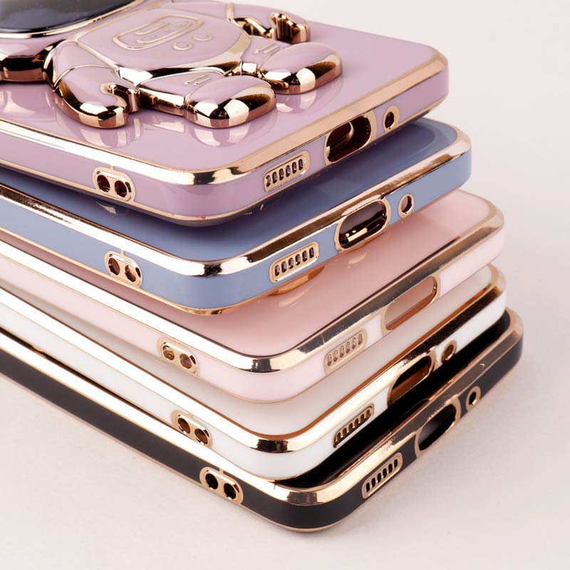 قاب براق My Case استند آدمکی محافظ لنزدار Samsung Galaxy A33 5G