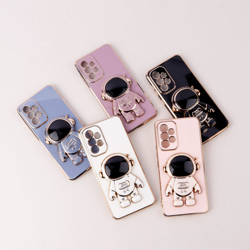 قاب براق My Case استند آدمکی محافظ لنزدار Samsung Galaxy A33 5G