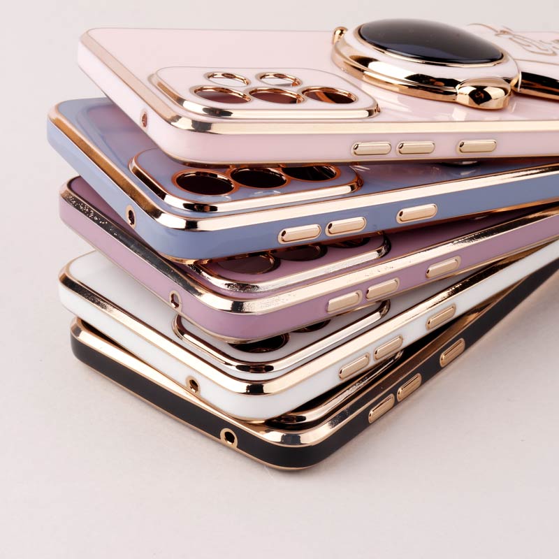 قاب براق My Case استند آدمکی محافظ لنزدار Samsung Galaxy A33 5G