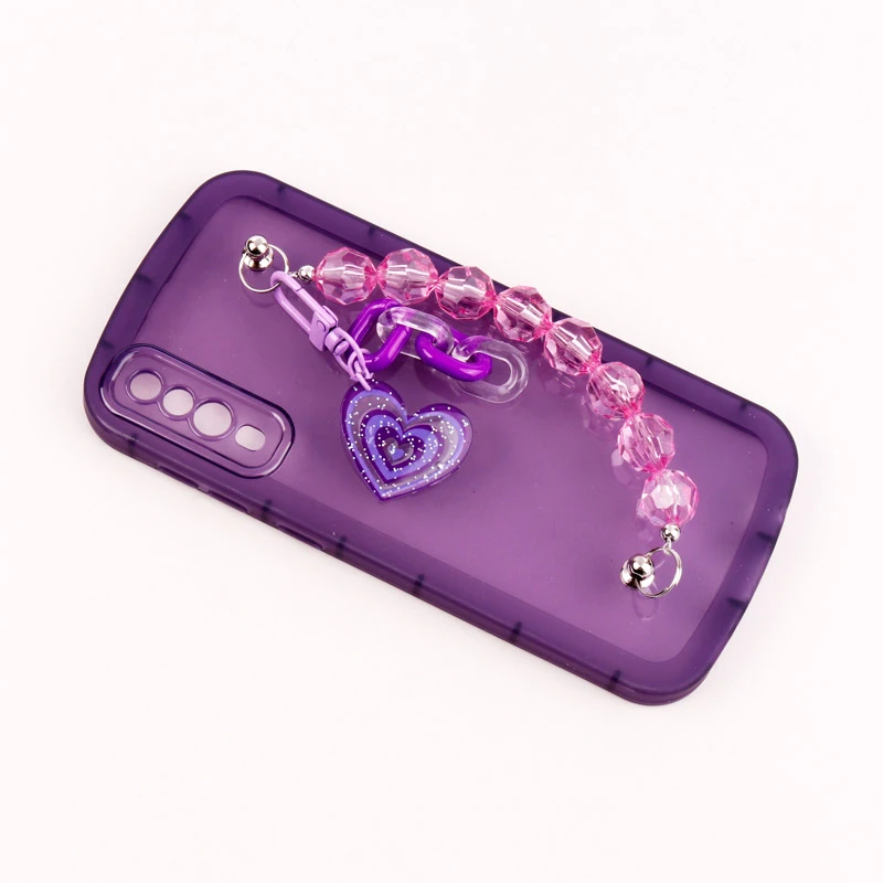 قاب فانتزی محافظ لنزدار + بند آویز سنگی Samsung Galaxy A50