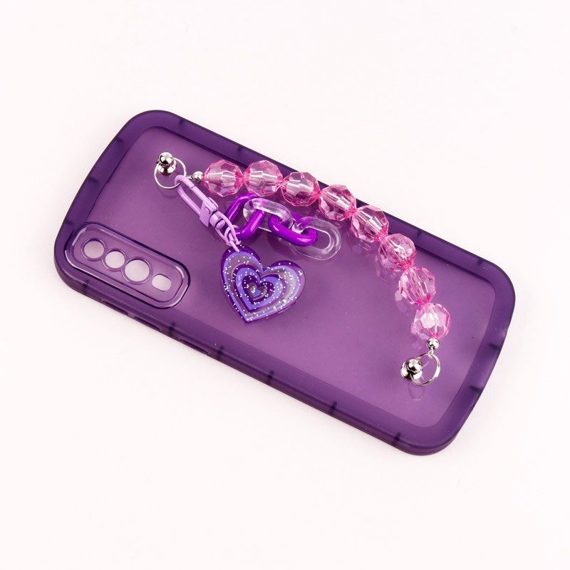قاب فانتزی محافظ لنزدار + بند آویز سنگی Samsung Galaxy A50