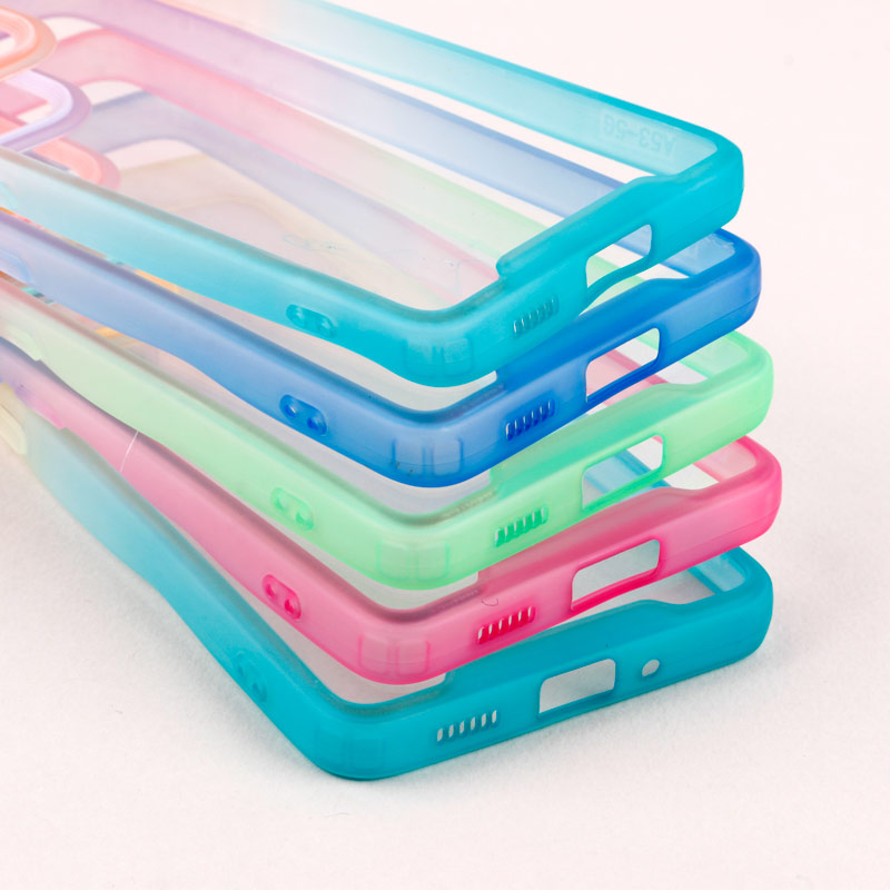 قاب PC شفاف دو رنگ + بند آویز Samsung Galaxy A53 5G